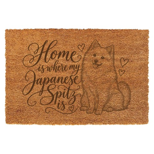 Japanese spitz laser - japanese, engraved