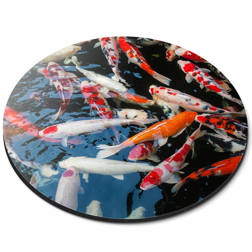 Round mouse mat koi - -,