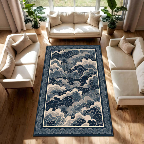 Blue japanese wave - japanese, area