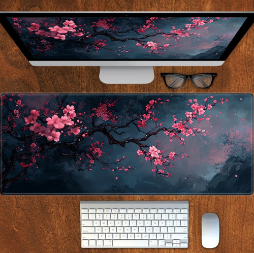 Night cherry blossom - night,