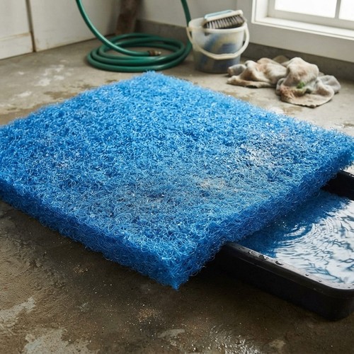 Curled monofilament pond - curled,